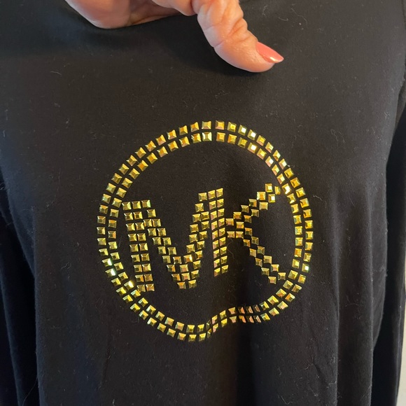 ♥️❄️Michael Kors Woman’s Long Sleeve Cold Shoulder Top Like new Size Large - Picture 5 of 9